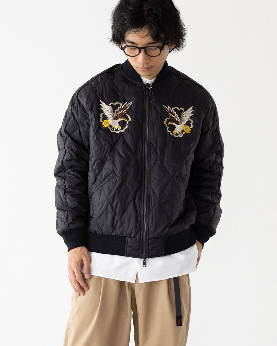 楽天市場】タイオン リバーシブル スカジャン ダウン ジャケット