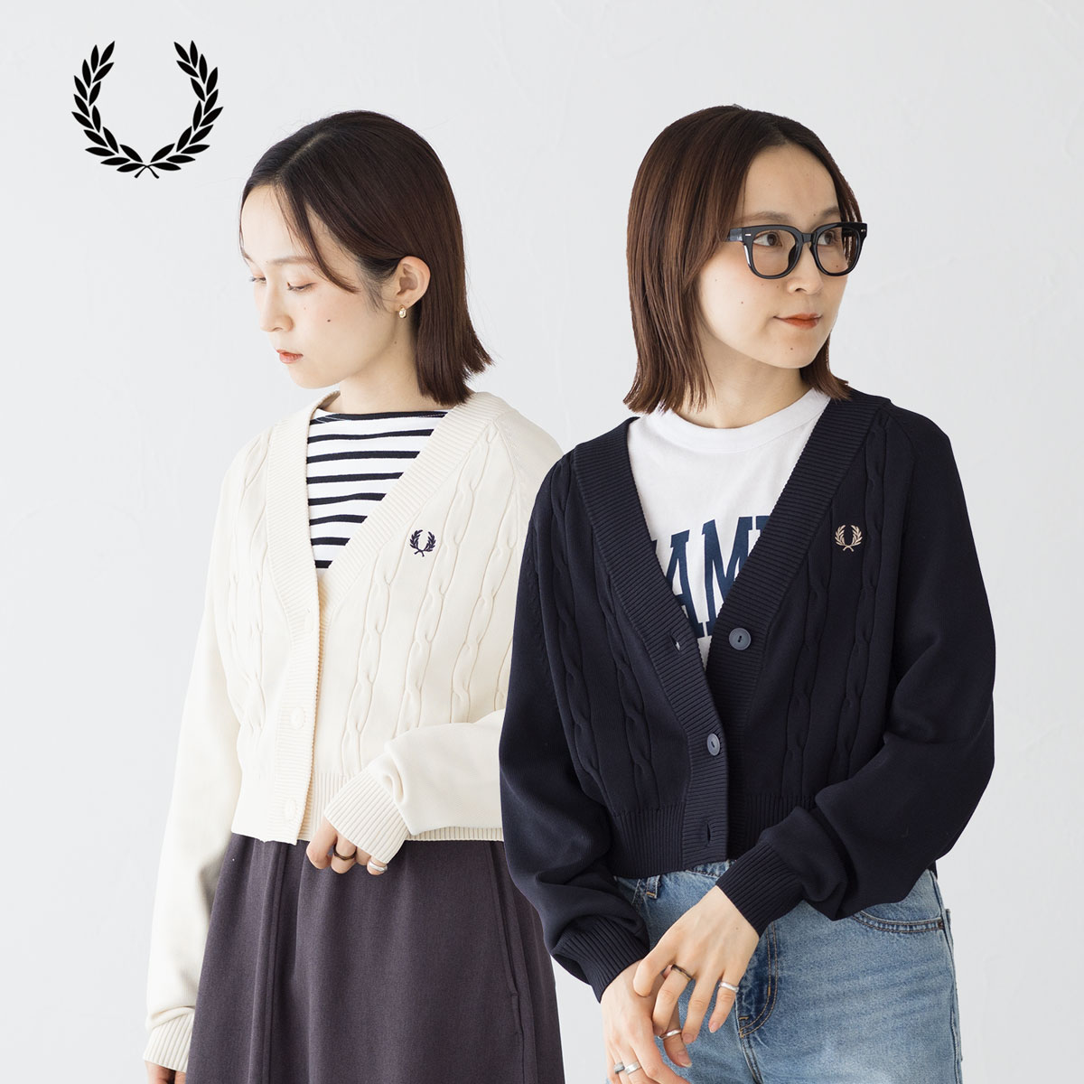 楽天市場】フレッドペリー ケーブル ニット カーディガン FRED PERRY