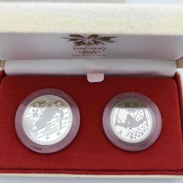 楽天市場】長野オリンピック冬季競技大会記念貨幣 平成10年銘2種