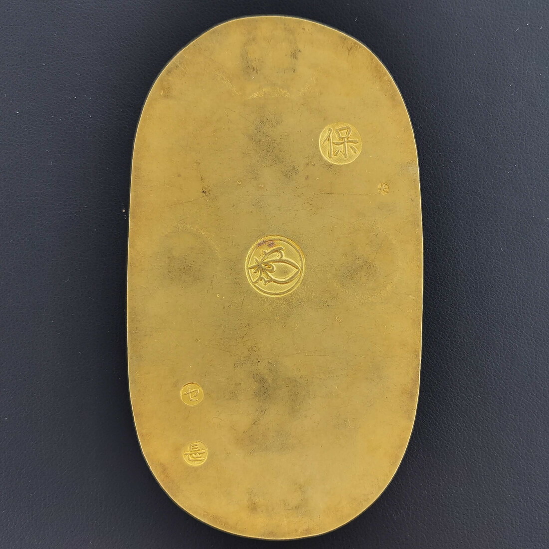 楽天市場】（古7）日本 天保五両判金 背 セ長 鑑定済 日本貨幣商協同