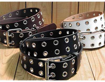 楽天市場】牛革ベルト 連続ハトメ ダブルピンバックルタイプ 40mm幅