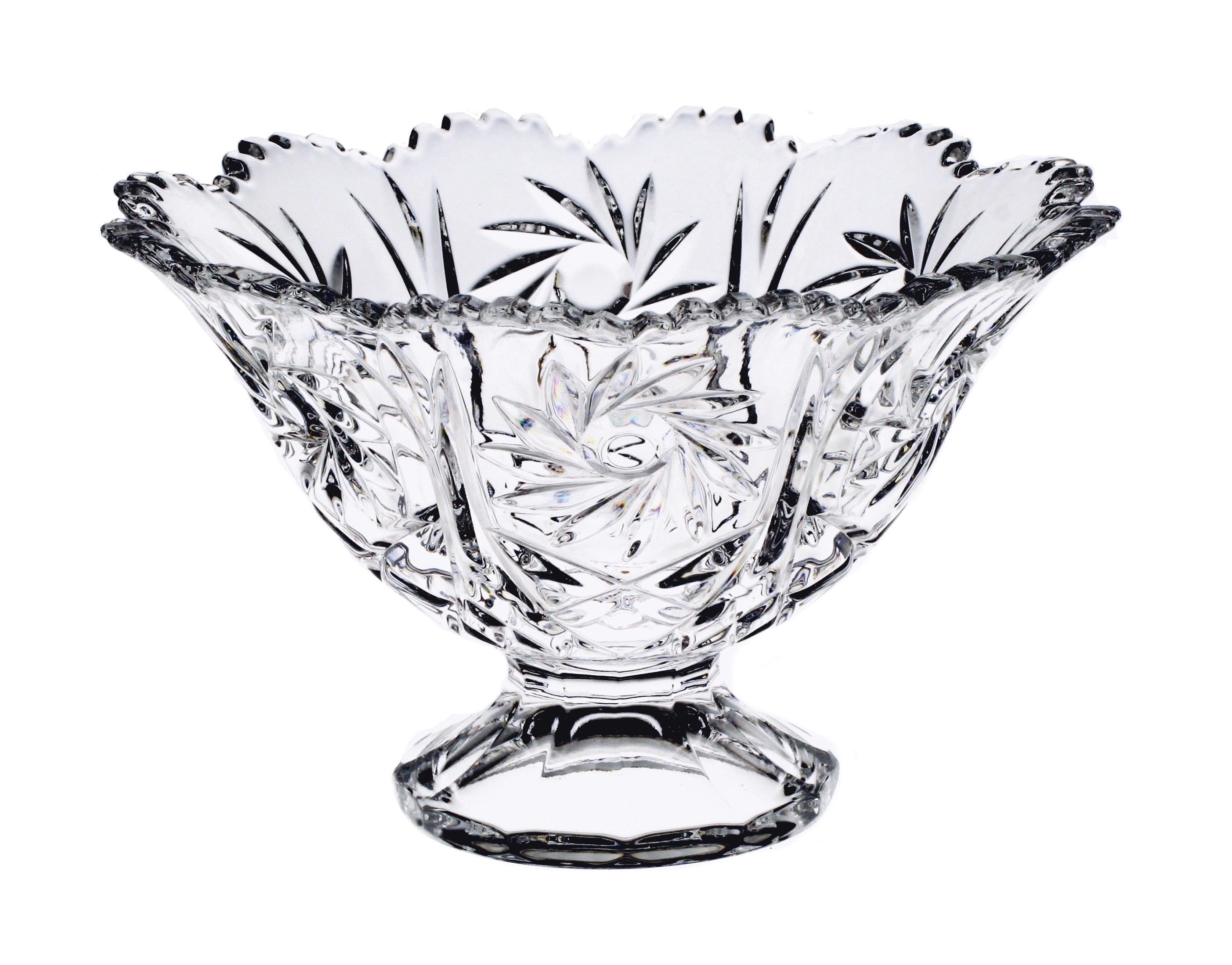 楽天市場】ボヘミアングラス クリスタル 脚付き デザートグラス 67023