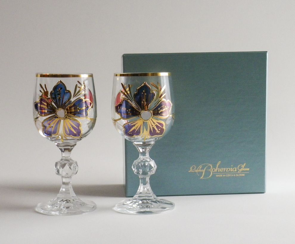 楽天市場】ボヘミアングラス サブリナ ワイングラス（S）ペア