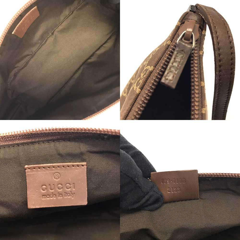 楽天市場】グッチ アクセサリーポーチ ハンドバッグ GGキャンバス