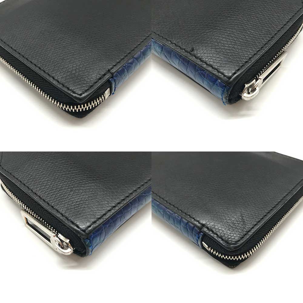 楽天市場】カミーユフォルネ 長財布 アリゲーター ブラック 21.07