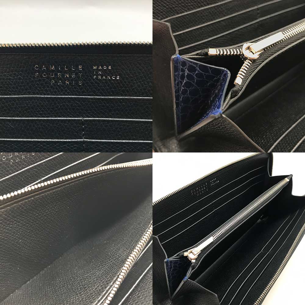 楽天市場】カミーユフォルネ 長財布 アリゲーター ブラック 21.07