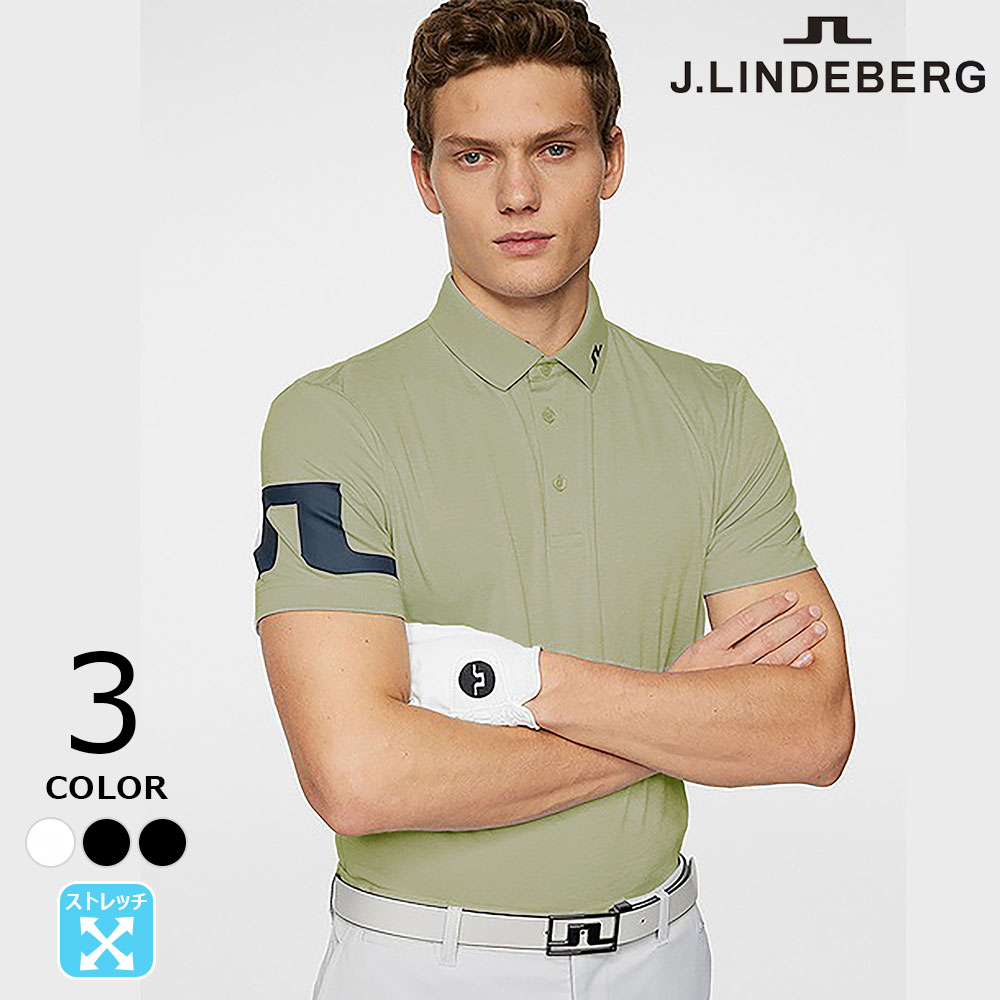 楽天市場】J.LINDEBERG ショルダーロゴ 半袖 ポロ シャツ ゴルフウェア
