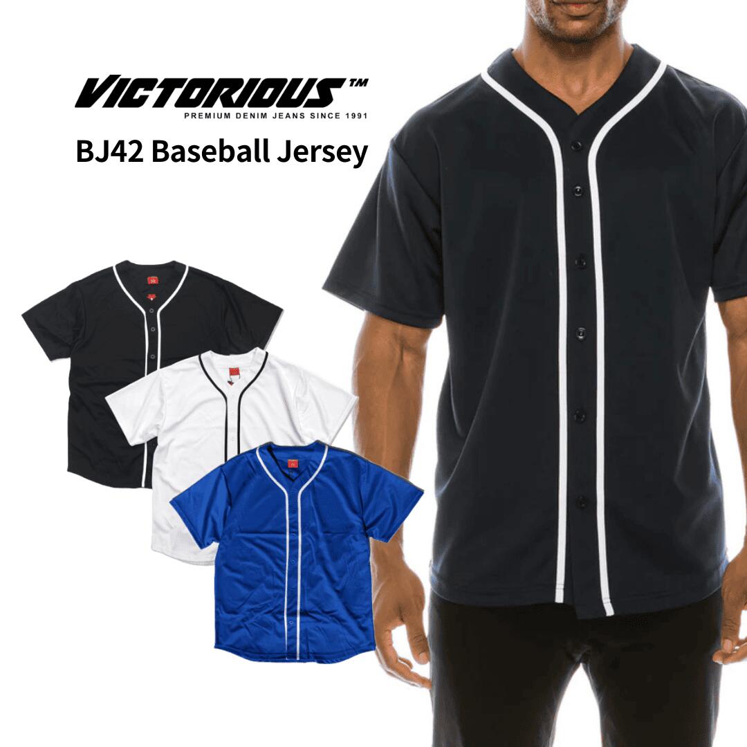 楽天市場】VICTORIOUS ヴィクトリアス 【ベースボールシャツ 無地