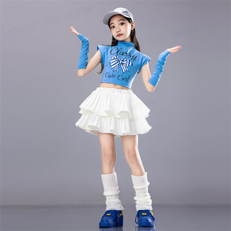 楽天市場】チアガール 衣装 プリーツスカート 白 キッズダンス衣装