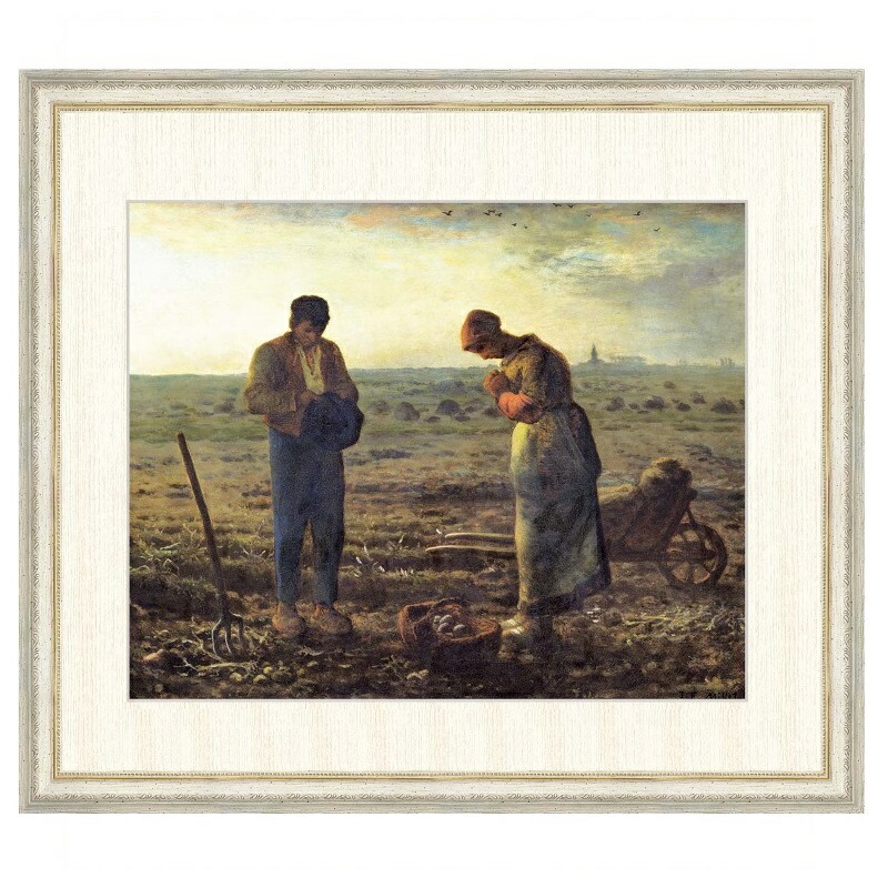 楽天市場】世界の名画 ジャン＝フランソワ・ミレー 晩鐘 F8 [g4-bm104