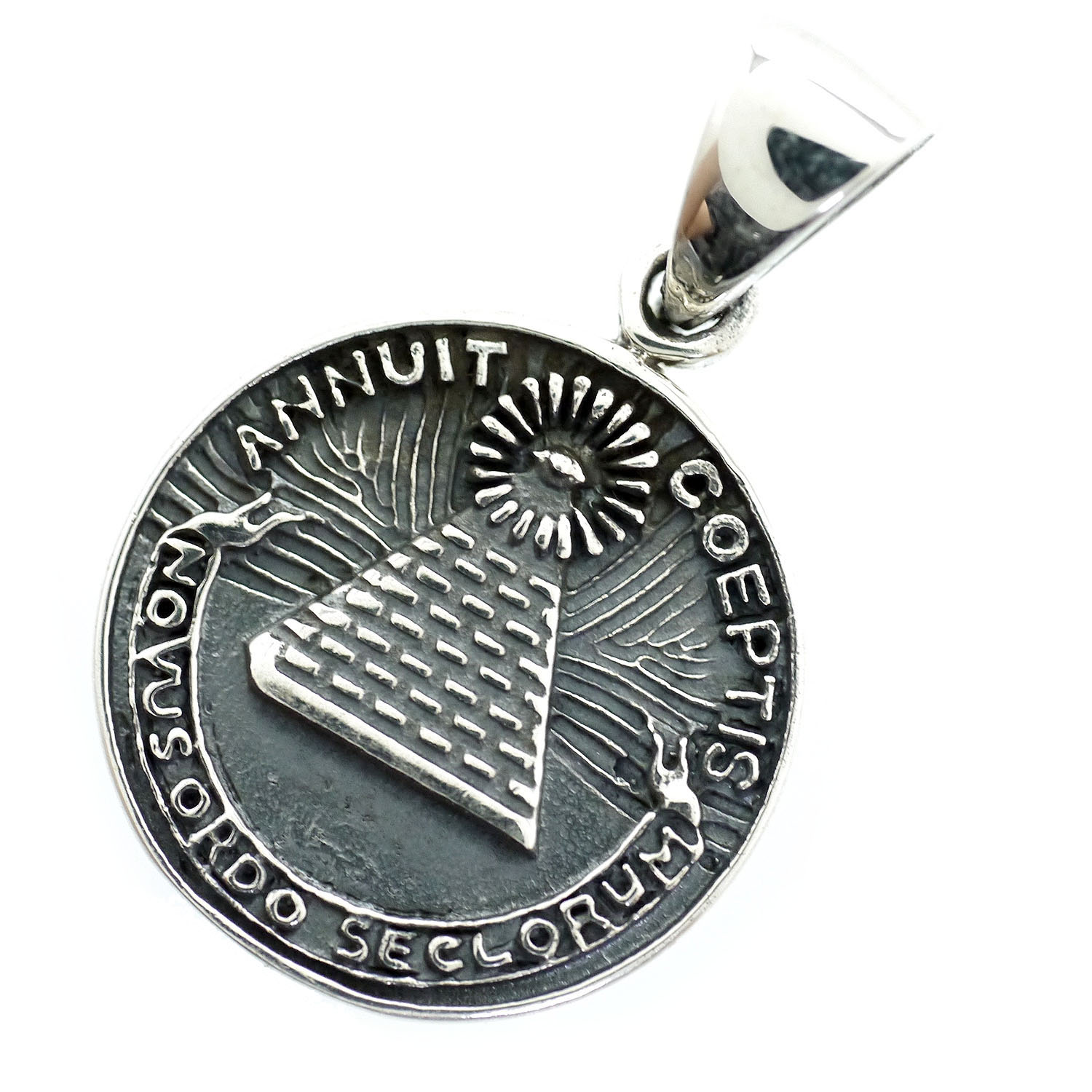 楽天市場】シルバー925 真実の目 ペンダントトップ メンズ y5 丸型 黒