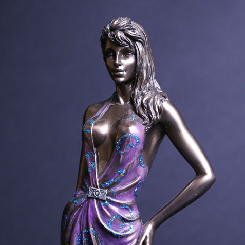 楽天市場】【在庫限り！売り尽くしSALE】ブロンズ像 置物 女性 女性の