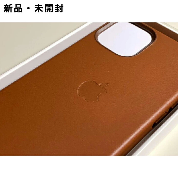 楽天市場】Apple純正 iPhone 12 mini レザーケース・サドルブラウン