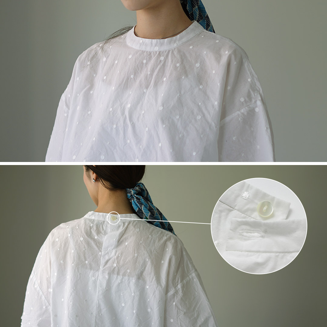 楽天市場】MIDIUMI（ミディウミ） ドット ワイドシャツ プルオーバー