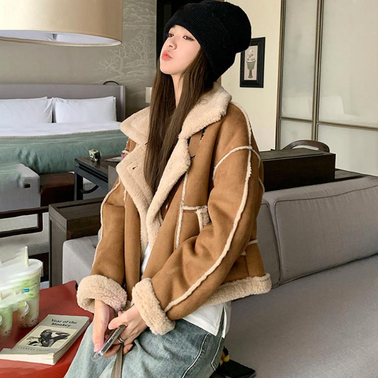 楽天市場】ムートンジャケット ムートンコート 裏ボア ボア レザー