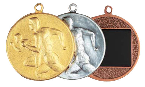 楽天市場】メダル（3cm）M-M型：プラケース入り（直径30mm）【文字彫刻