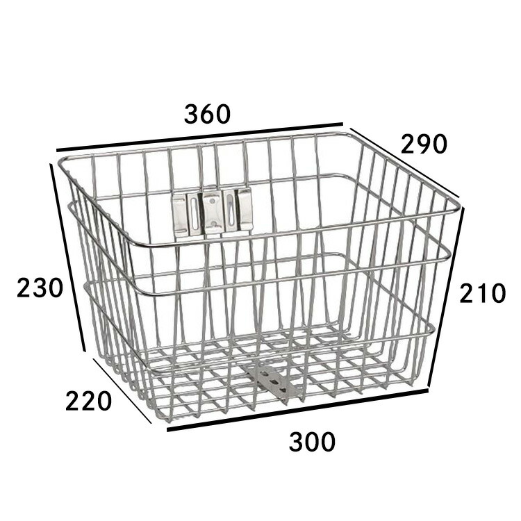 楽天市場】3/3(火)からのセール対象商品 自転車用前かご ステンレス前