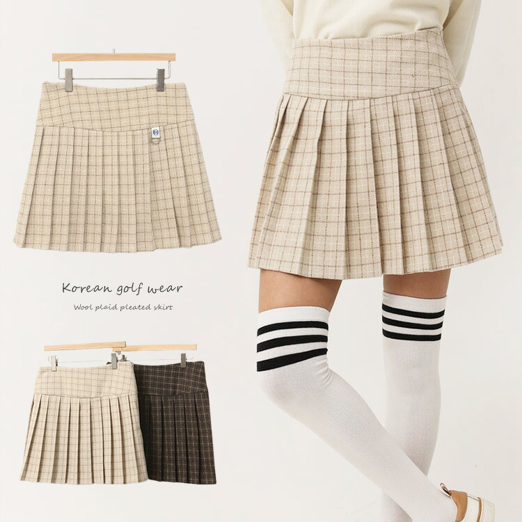 楽天市場】ゴルフウェア スカート レディース 韓国 プリーツ プリーツ