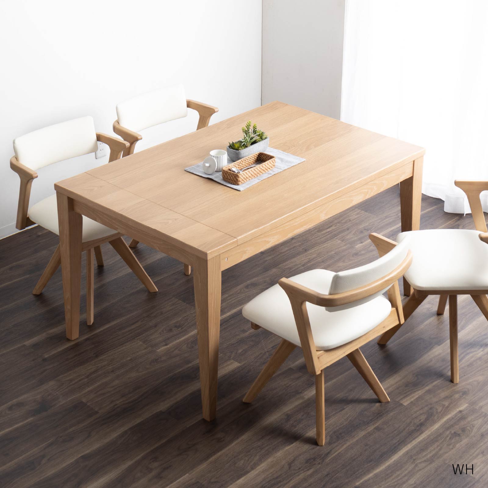 楽天市場】伸長式 ダイニングテーブル 幅130-180cm 伸縮テーブル 木製