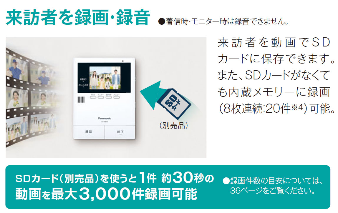 楽天市場】パナソニック テレビ ドアホン VL-SE35XLA 【VLSE35XLA