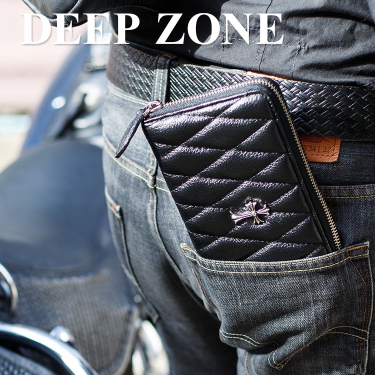 楽天市場】DEEP ZONE 本革 牛革 長財布 革財布 メンズ ロング