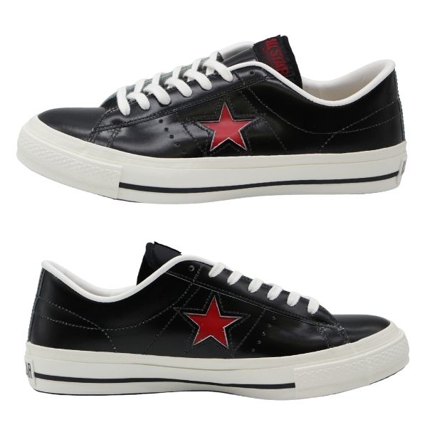 楽天市場】コンバース ワンスター スニーカー メンズ 靴 黒 赤