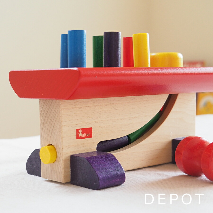 楽天市場】ニック社 ハンマートイ 大工さん 木製 木のおもちゃ たたく