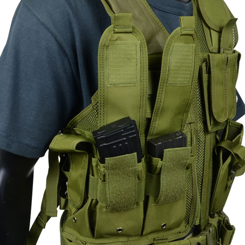 楽天市場】タクティカルベスト 固定式マグポーチ 着脱式ホルスター付き