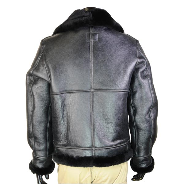 楽天市場】AVIREX B-3 フライトジャケット ムートン ブラック [ 34