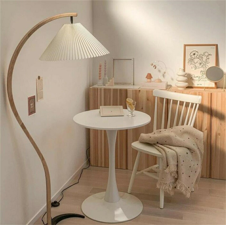 楽天市場】フロアライト スタンドライト アーチ状 プリーツシェード