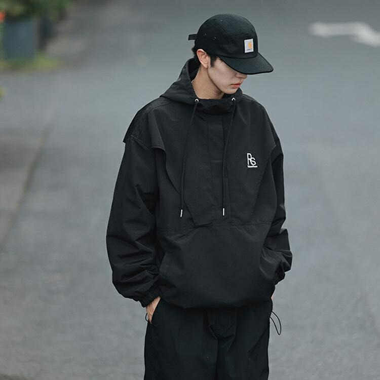 楽天市場】アノラックジャケット メンズ トップス フード付き ゴム付き