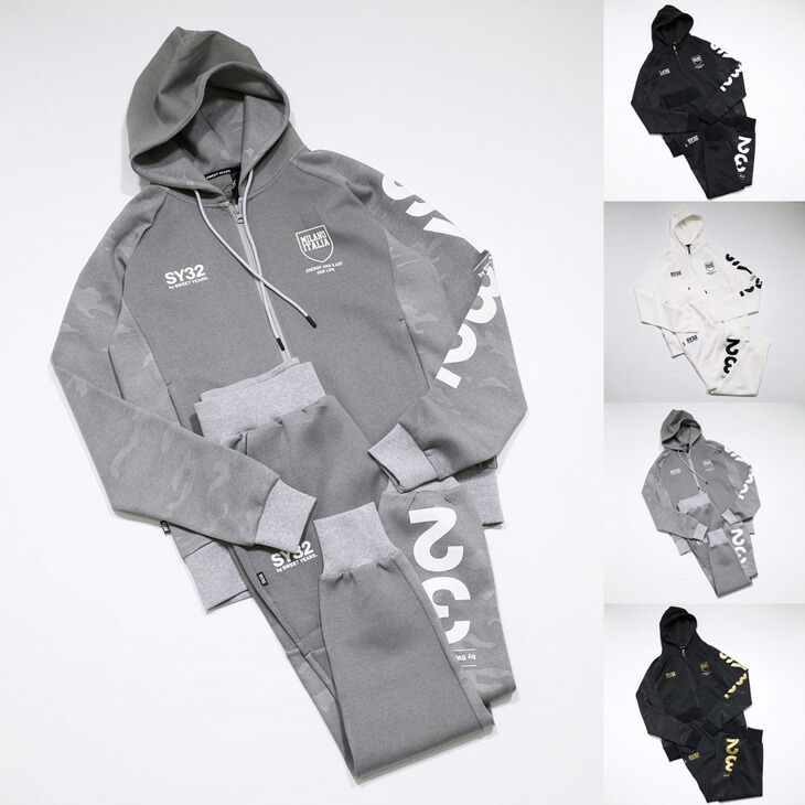 楽天市場】SY32 by SWEETYEARS セットアップ double knit zip SET UP