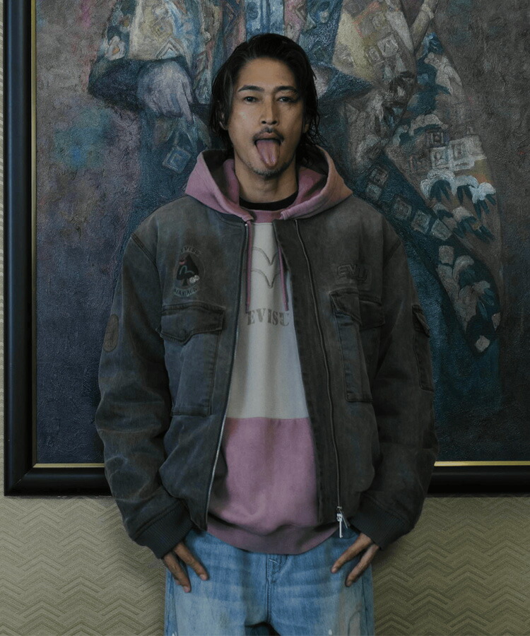 楽天市場】EVISU エヴィス エビス メンズ パーカー CONTRAST PANELS