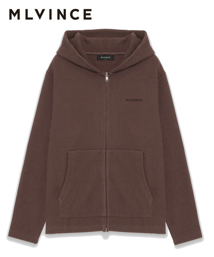 楽天市場】MLVINCE メルヴィンス メンズ パーカー KNIT ZIP HOODY