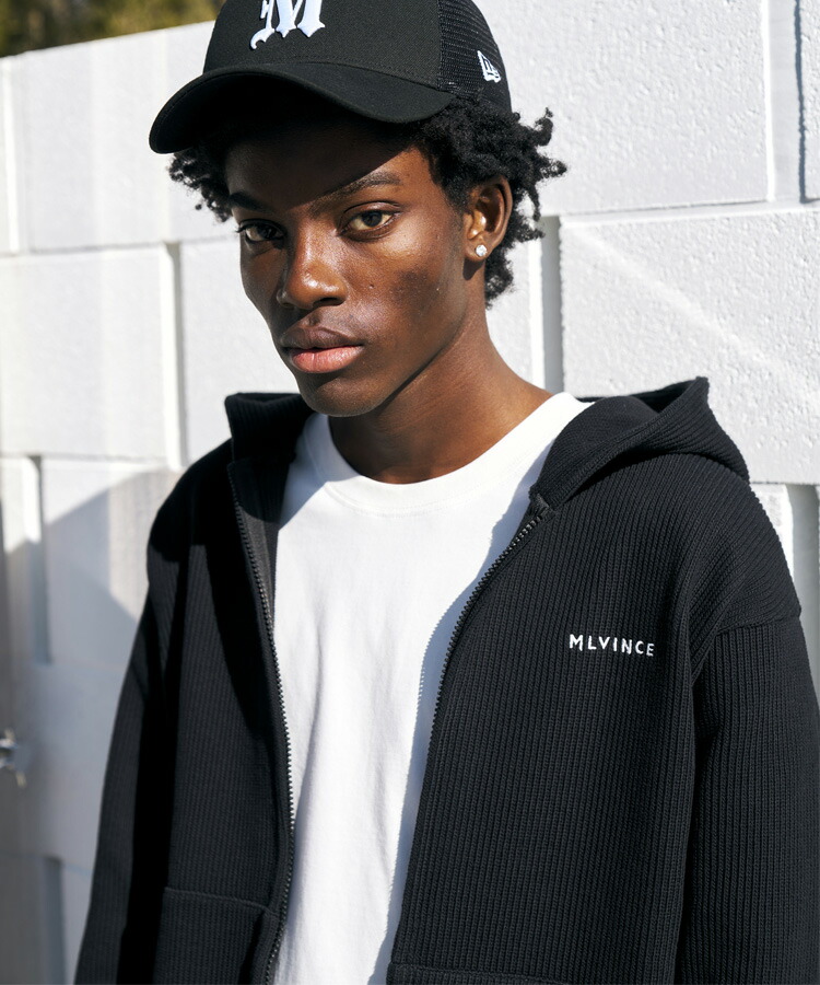 楽天市場】MLVINCE メルヴィンス メンズ パーカー KNIT ZIP HOODY