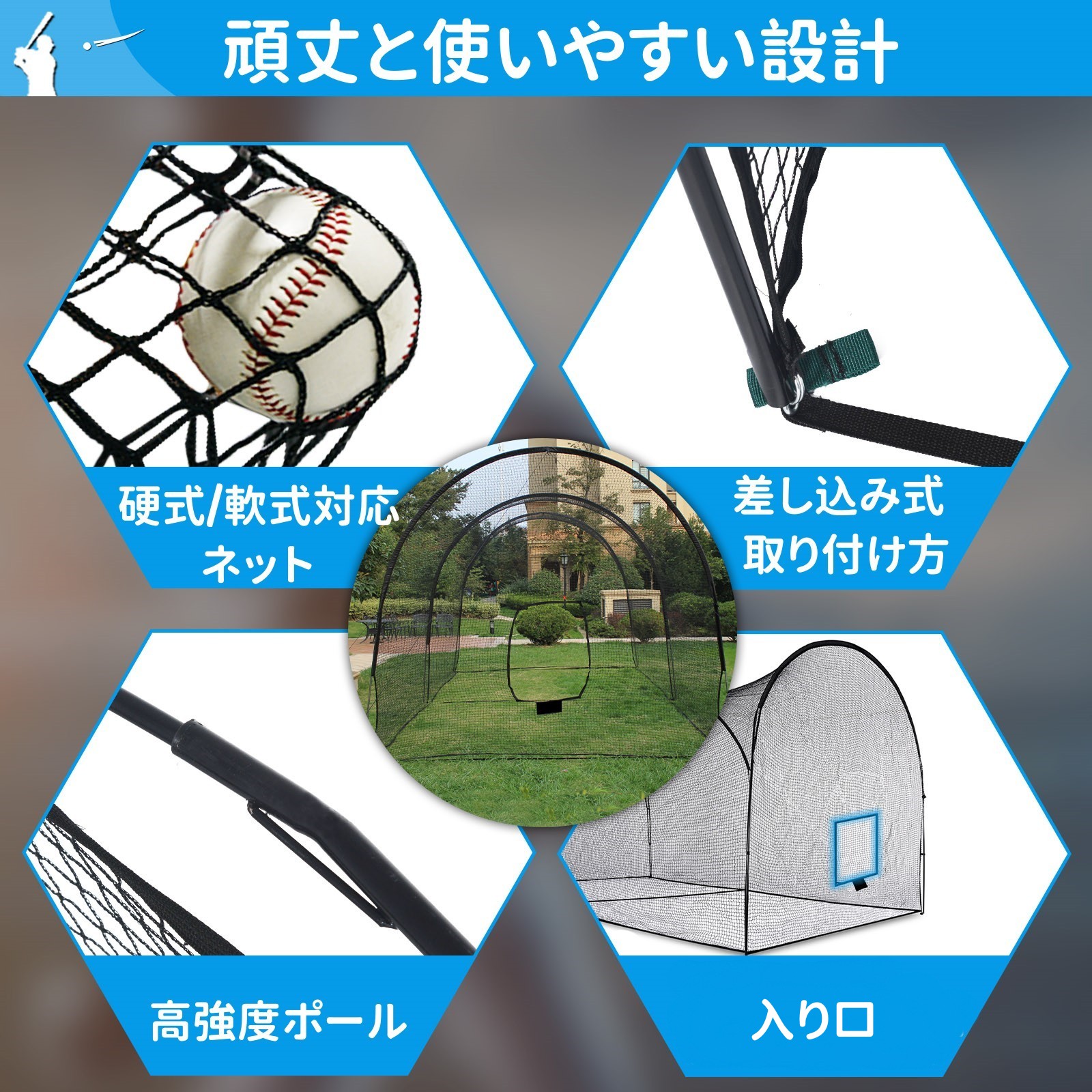楽天市場】野球バッティングゲージ 野球防球ゲージ 野球ゲージ 野球