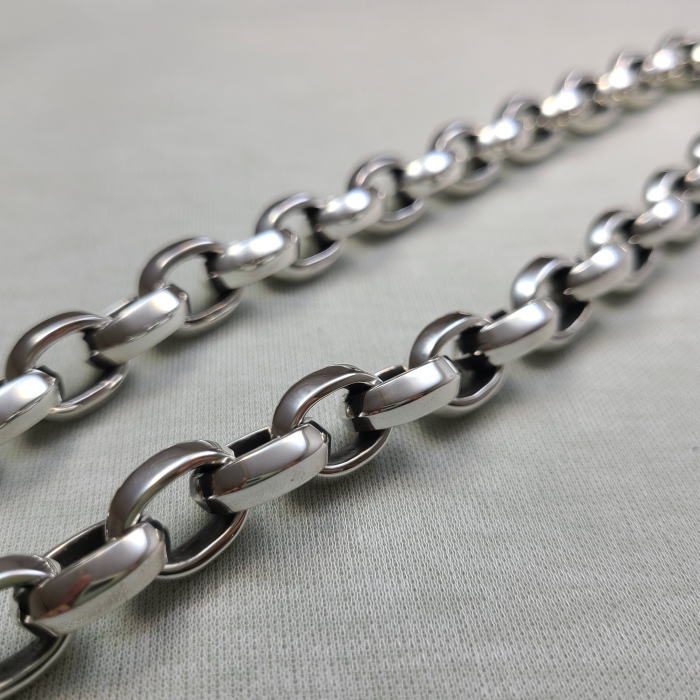 楽天市場】drive シルバーアクセサリー dn-004 ヘビーオーバルリンク