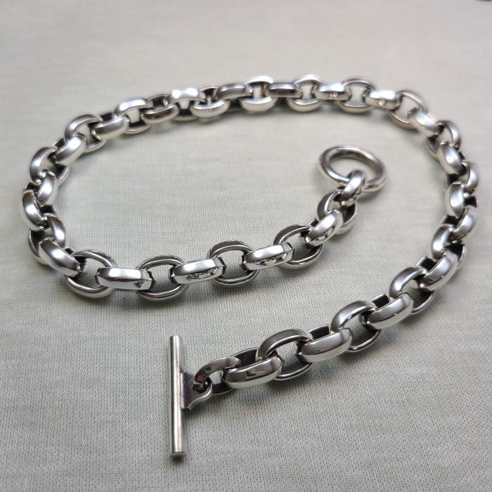 楽天市場】drive シルバーアクセサリー dn-004 ヘビーオーバルリンク