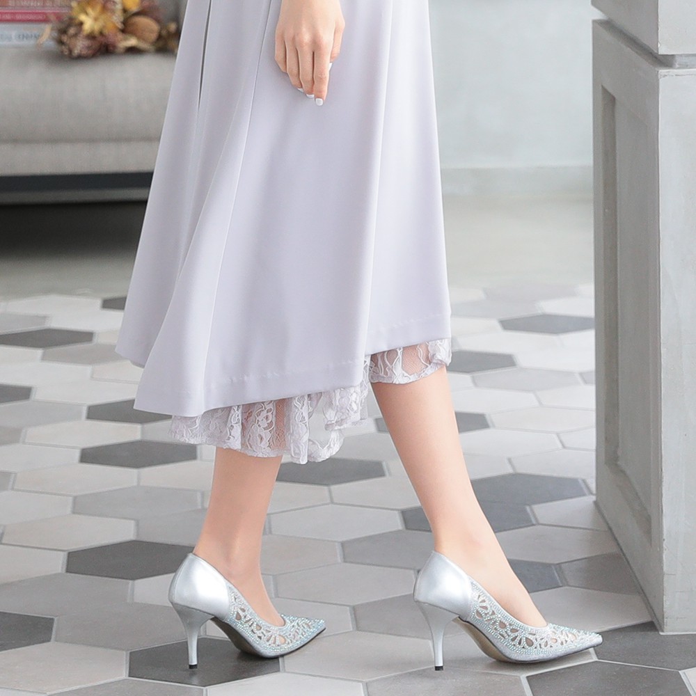 楽天市場】パンプス 結婚式 疲れない シルバー 黒 金 銀 キラキラ