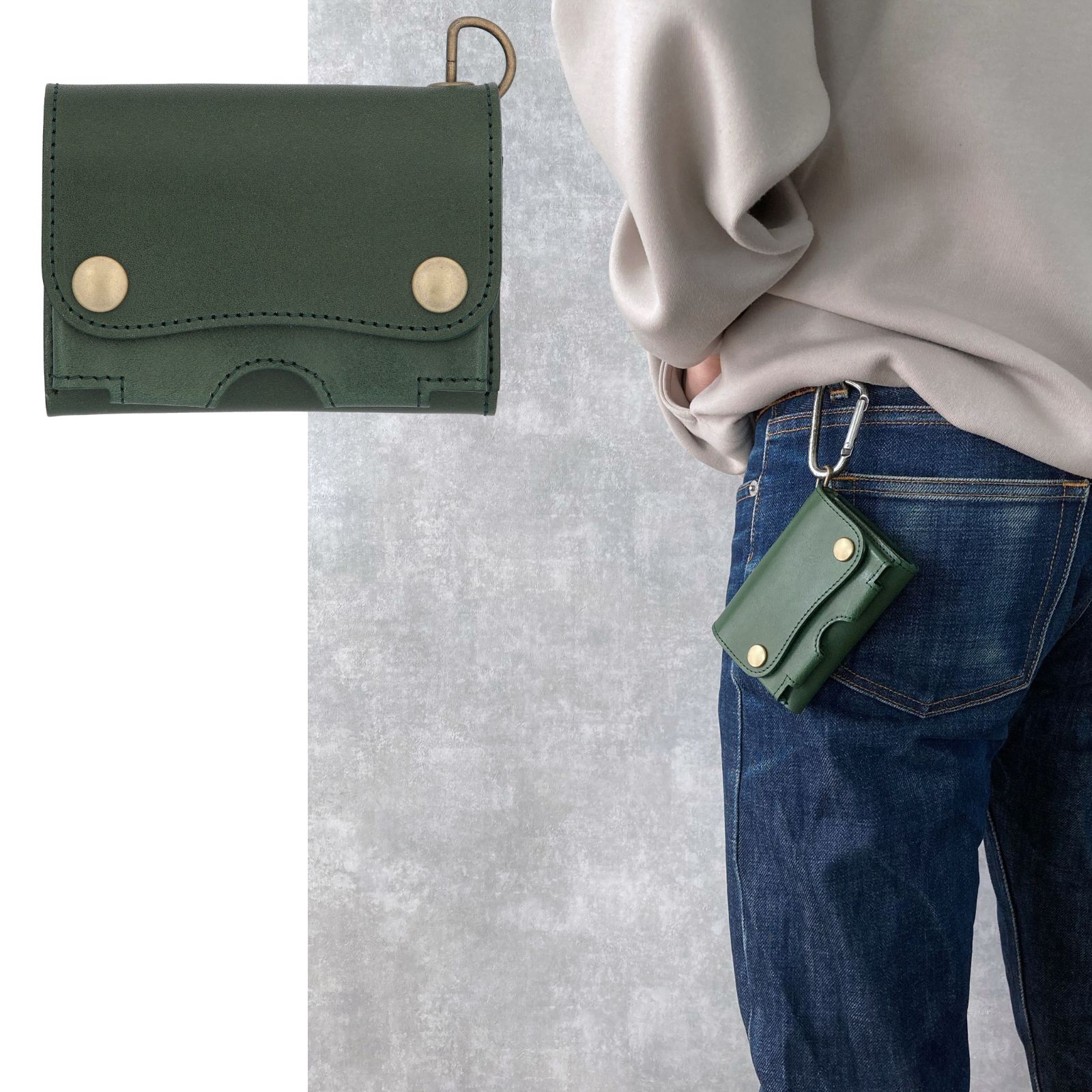 楽天市場】三つ折り財布 栃木レザー メンズ レディース 本革