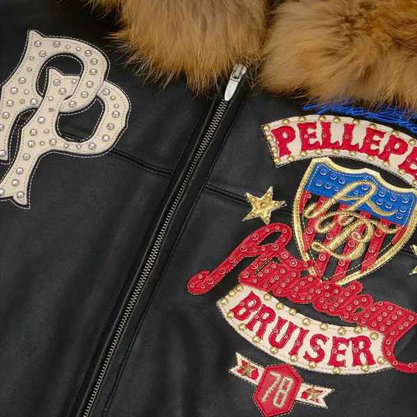 楽天市場】PELLE PELLE AMERICAN BRUISER HOODED ジャケット/レザー