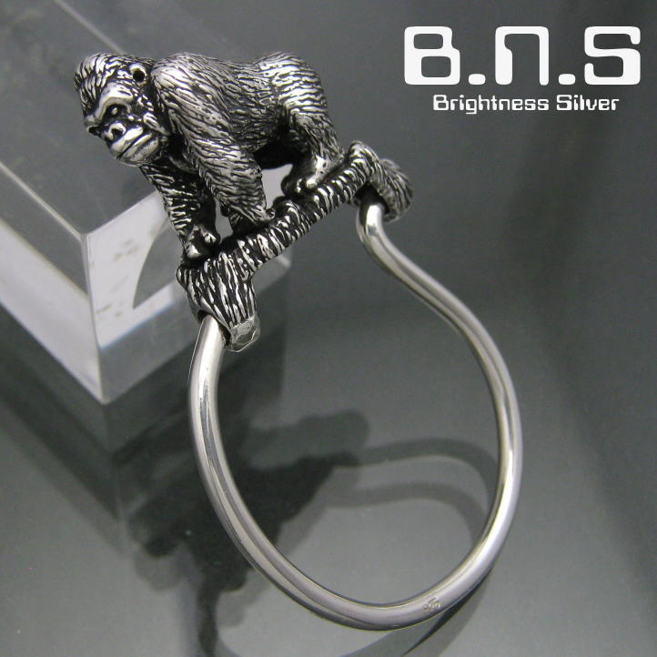 楽天市場】銀のゴリラ、ゴリラキーリング シルバー925 SV925