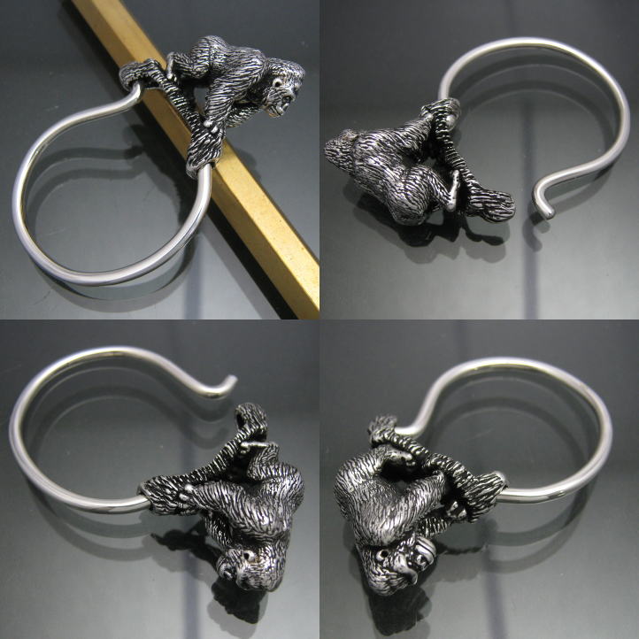 楽天市場】銀のゴリラ、ゴリラキーリング シルバー925 SV925