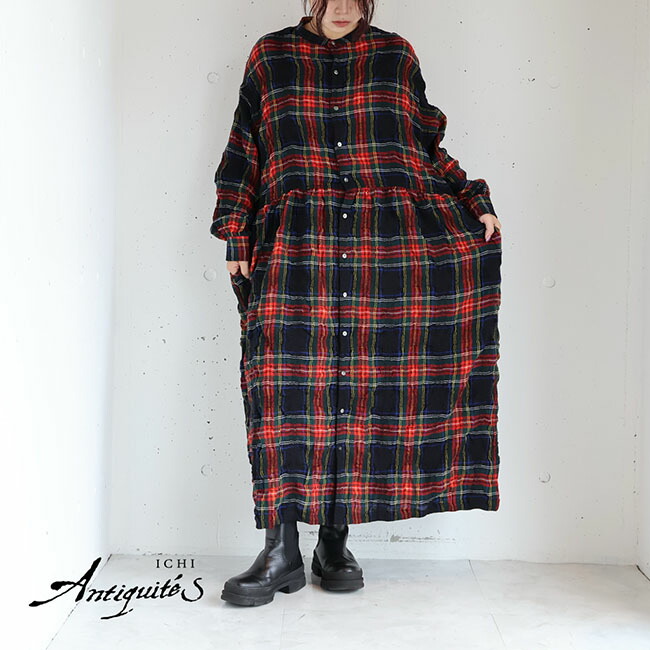 楽天市場】【新作】iCHi Antiquites(イチアンティークス)TARTAN CHECK