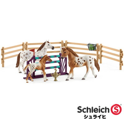 楽天市場】シュライヒ 動物フィギュア アパルサー馬のトレーニング