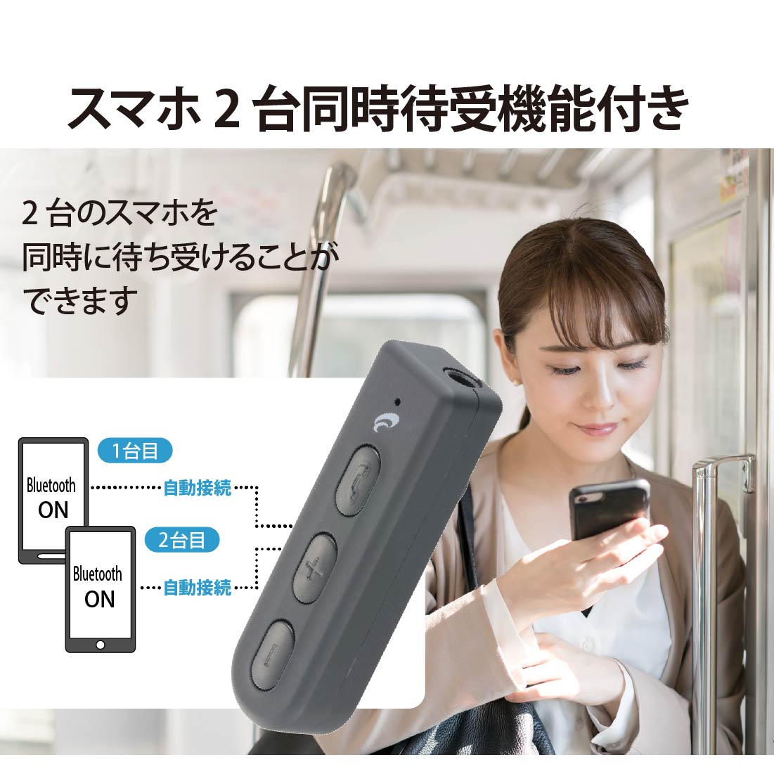 楽天市場】AudioComm ワイヤレスレシーバー 有線イヤホンを無線化