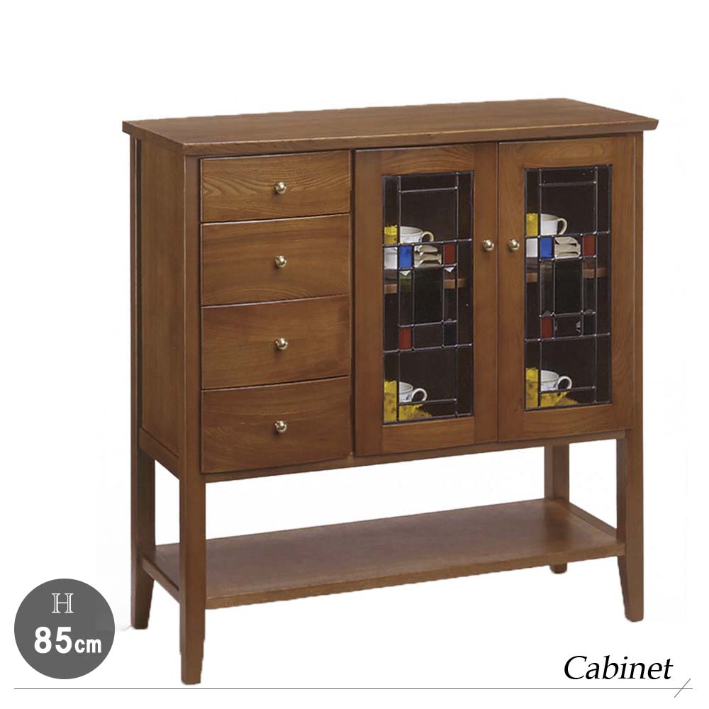 楽天市場】完成品 オーロラ ステンドキャビネット キャビネット サイド