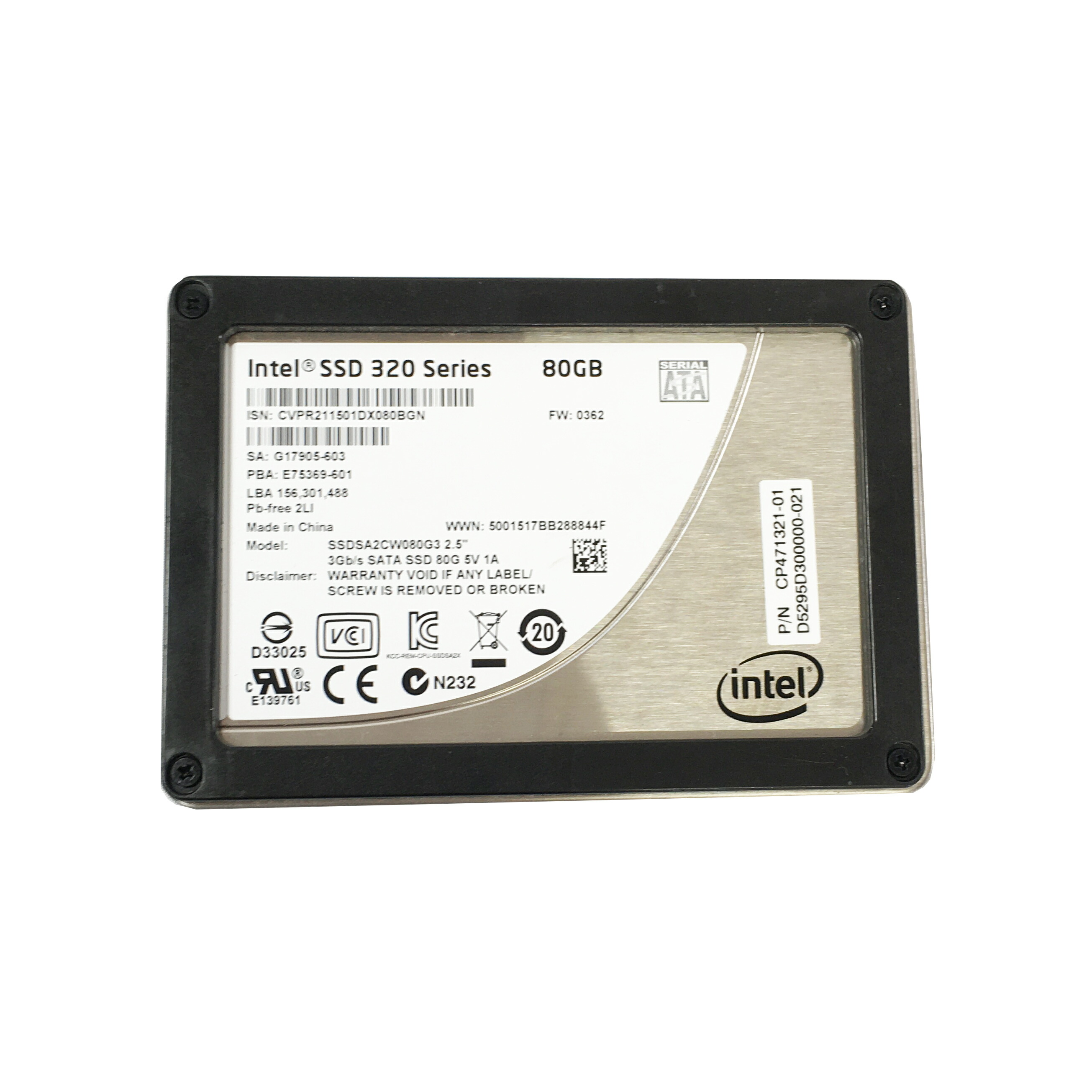楽天市場】R023-intel 2.5インチ 80GB SATA SSD 1点 インテル Intel