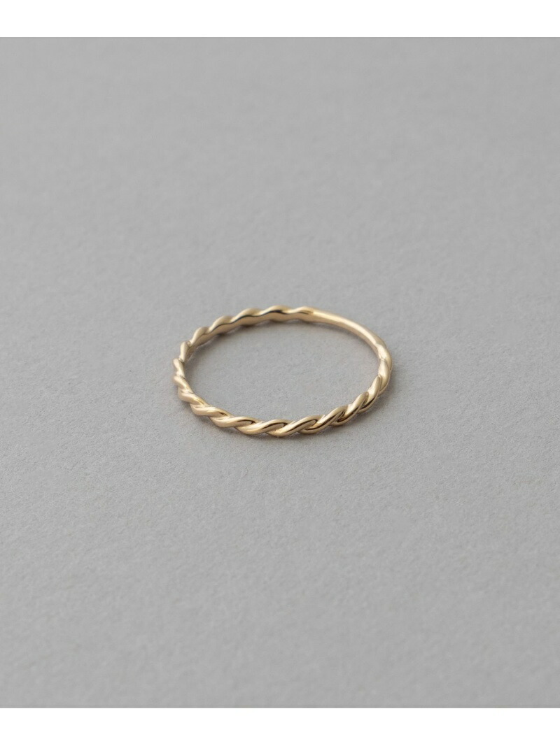 楽天市場】[レイヤード] K10YG ツイスト リング ete エテ アクセサリー