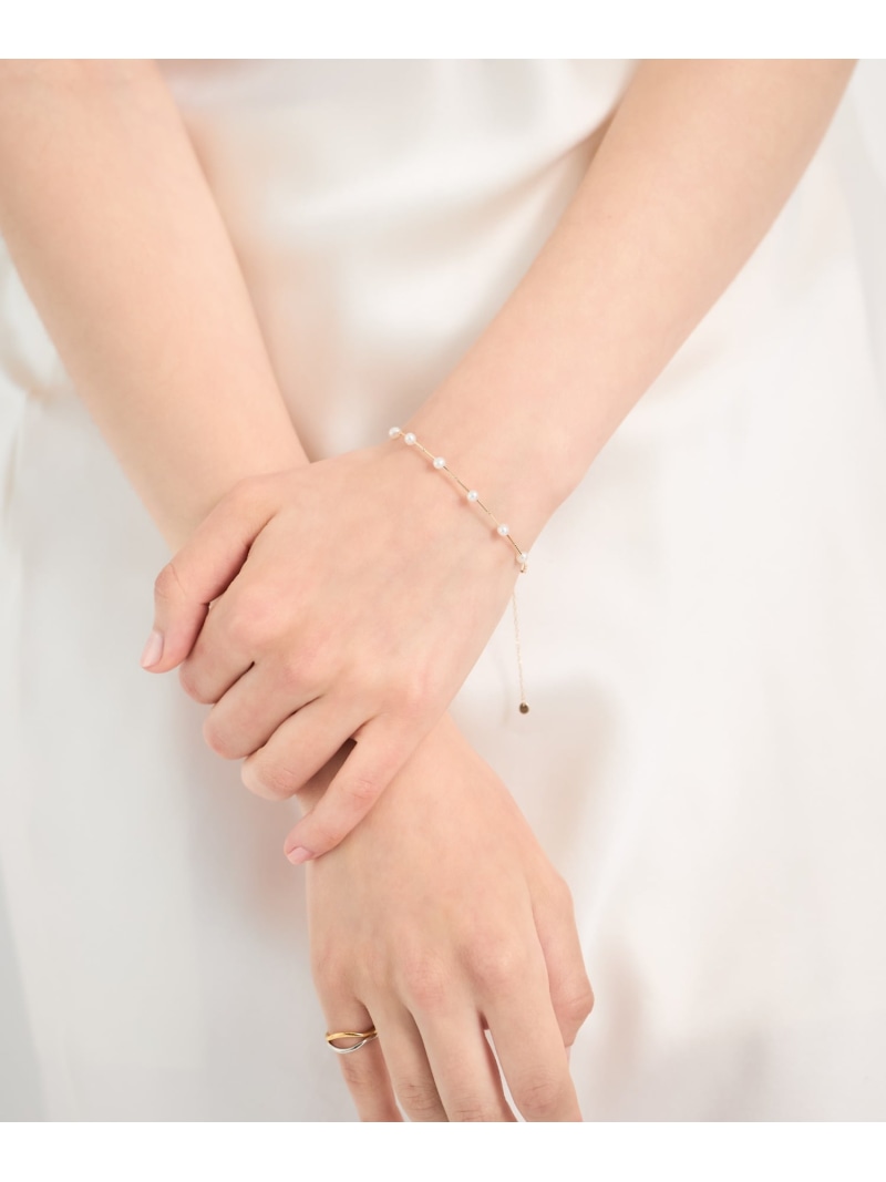 楽天市場】[フロート] K10YG パール ワイヤー ブレスレット ete エテ